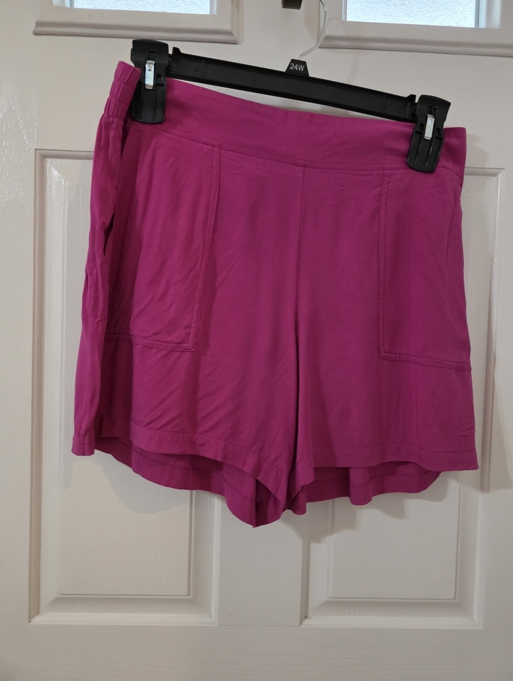 Wildfox Magenta Patch-Pocket Bermuda Shorts